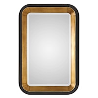 Niva Metallic Gold Wall Mirror