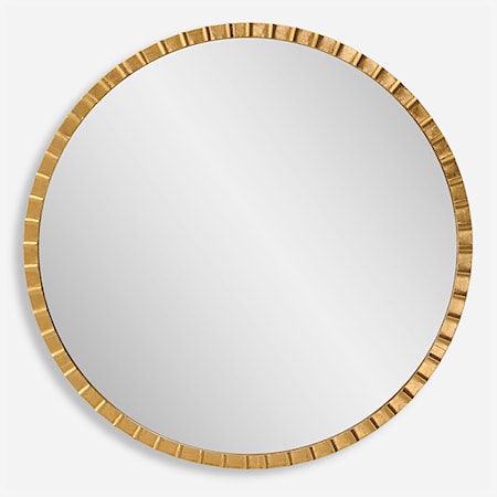 Dandridge Gold Round Mirror