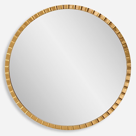 Dandridge Gold Round Mirror