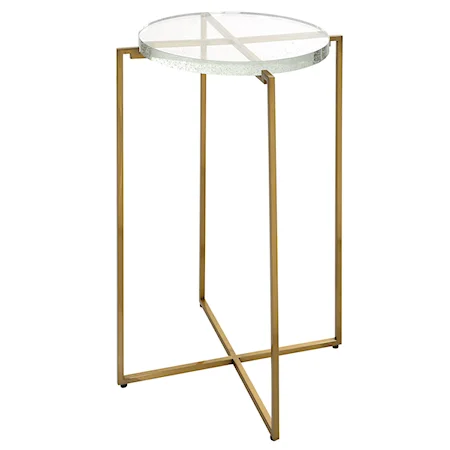 Star-Crossed Glass Accent Table