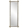 Uttermost Abanu Abanu Ribbed Gold Dressing Mirror