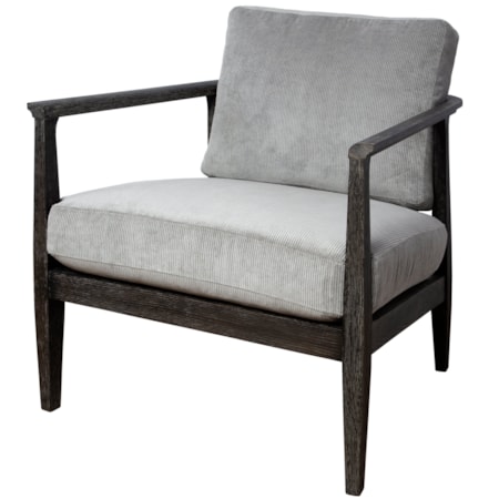 Accent Chair with Upholstered Cushion