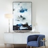 Uttermost Black And Blue Black And Blue Framed Abstract Art