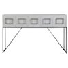 Uttermost Accent Furniture - Occasional Tables Abaya White Console Table