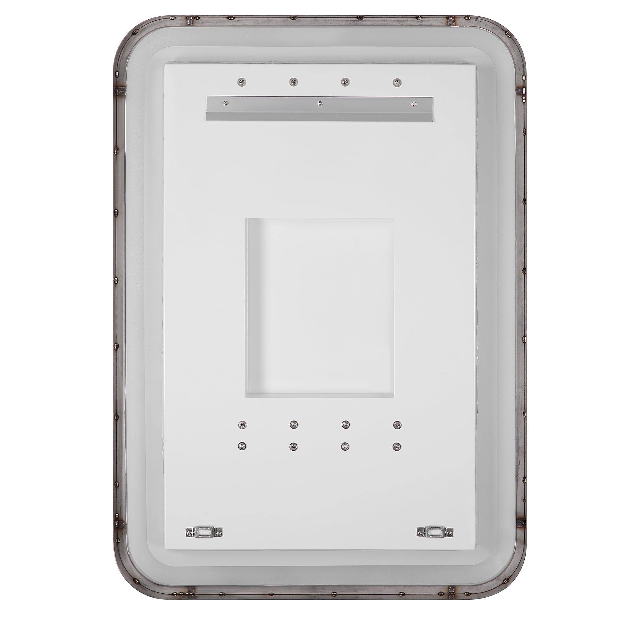 Uttermost Crofton Crofton Lighted Nickel Vanity Mirror