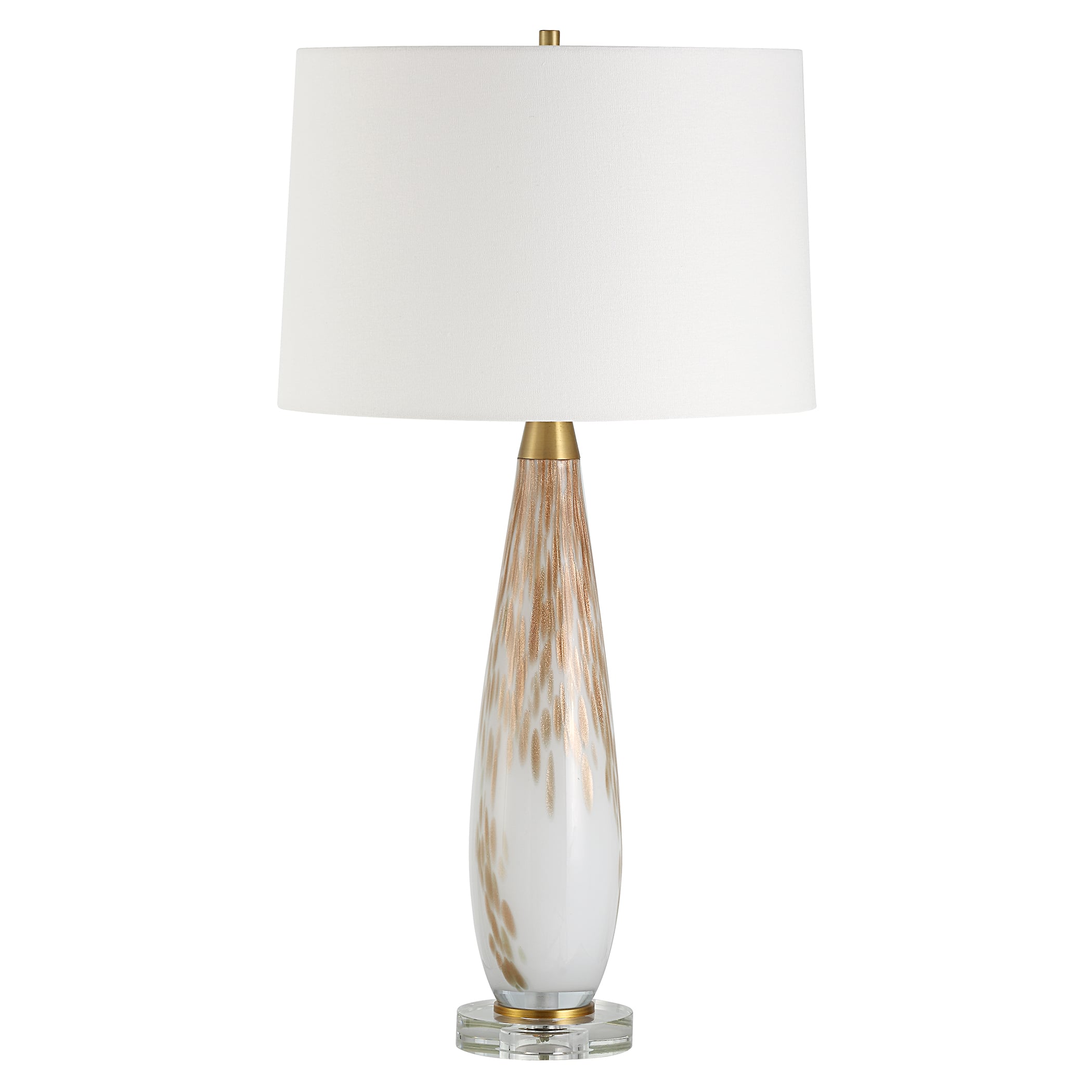Lyra White &amp; Gold Table Lamp