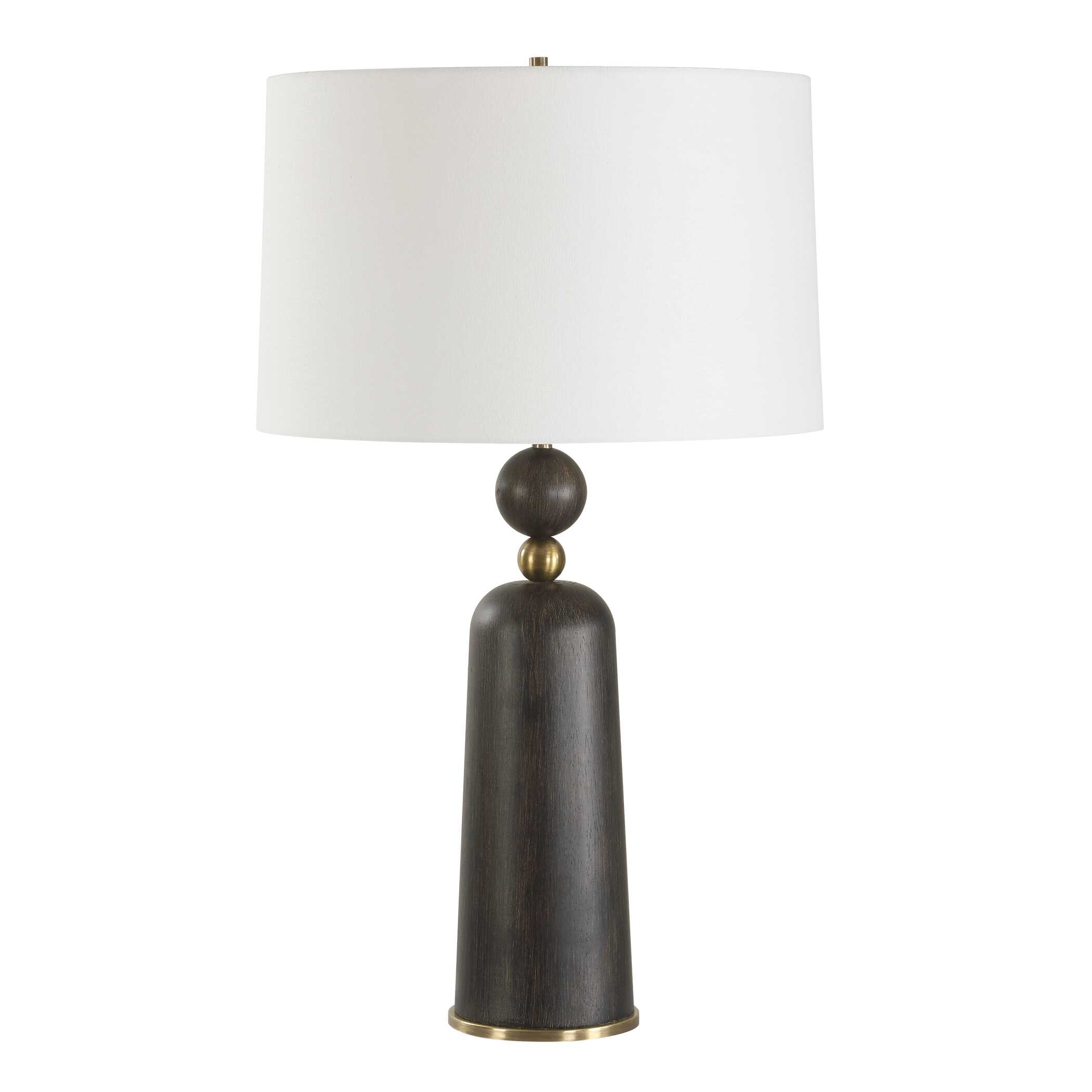 Mcquinn Dark Walnut Table Lamp