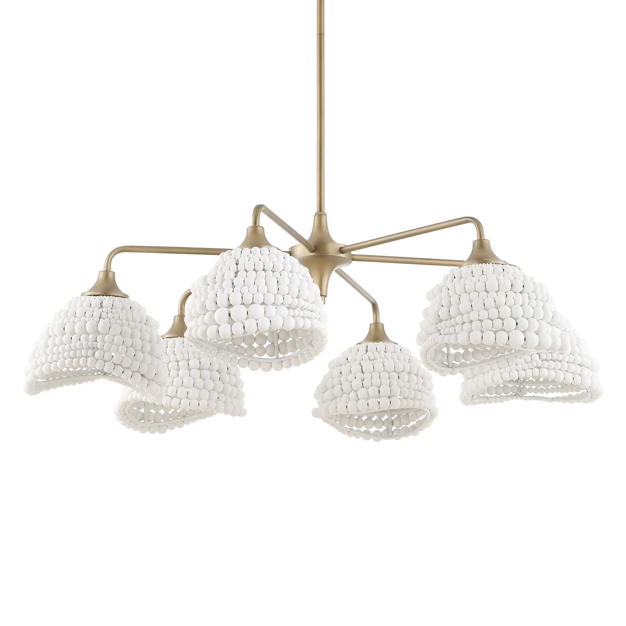 Uttermost Biddeford Biddeford 6 Light White Beaded Pendant