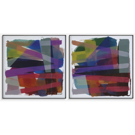 Vivacious Abstract Framed Prints Set/2