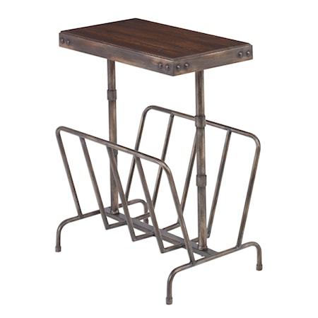 Sonora Industrial Magazine Side Table