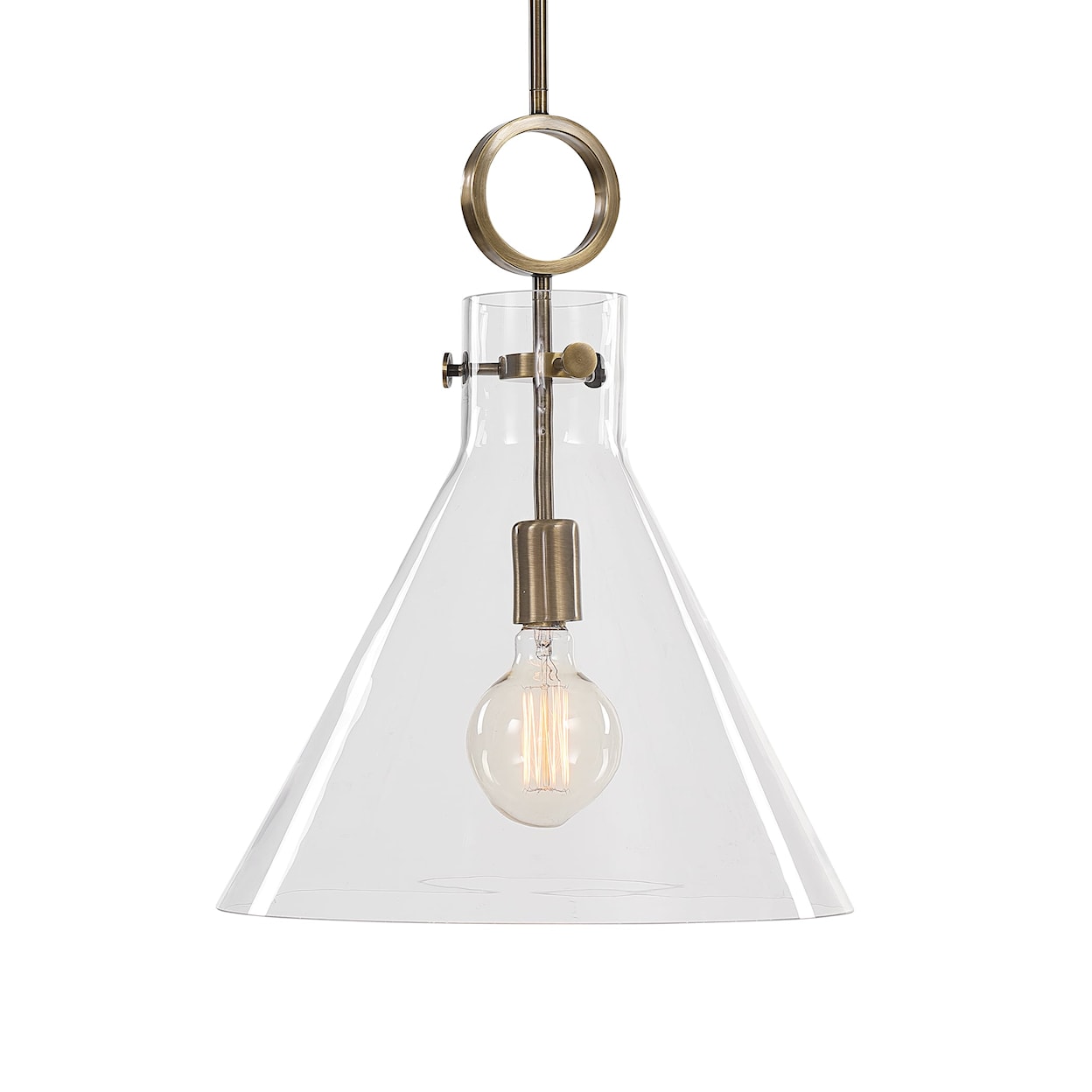 Uttermost Lighting Fixtures - Pendant Lights Imbuto Funnel Glass 1 Light Pendant