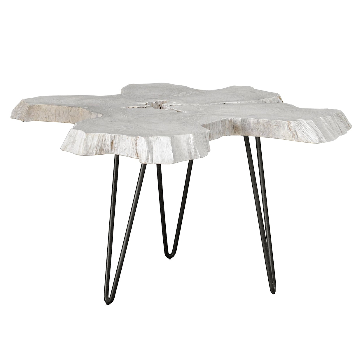 Uttermost Trillium Bleached Teakwood Coffee Table