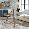 Uttermost Accent Furniture - Occasional Tables Katina Gold Leaf Coffee Table