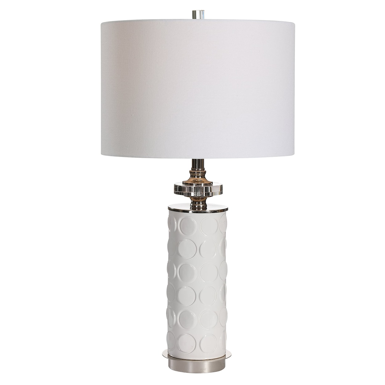 Uttermost Table Lamps Calia White Table Lamp