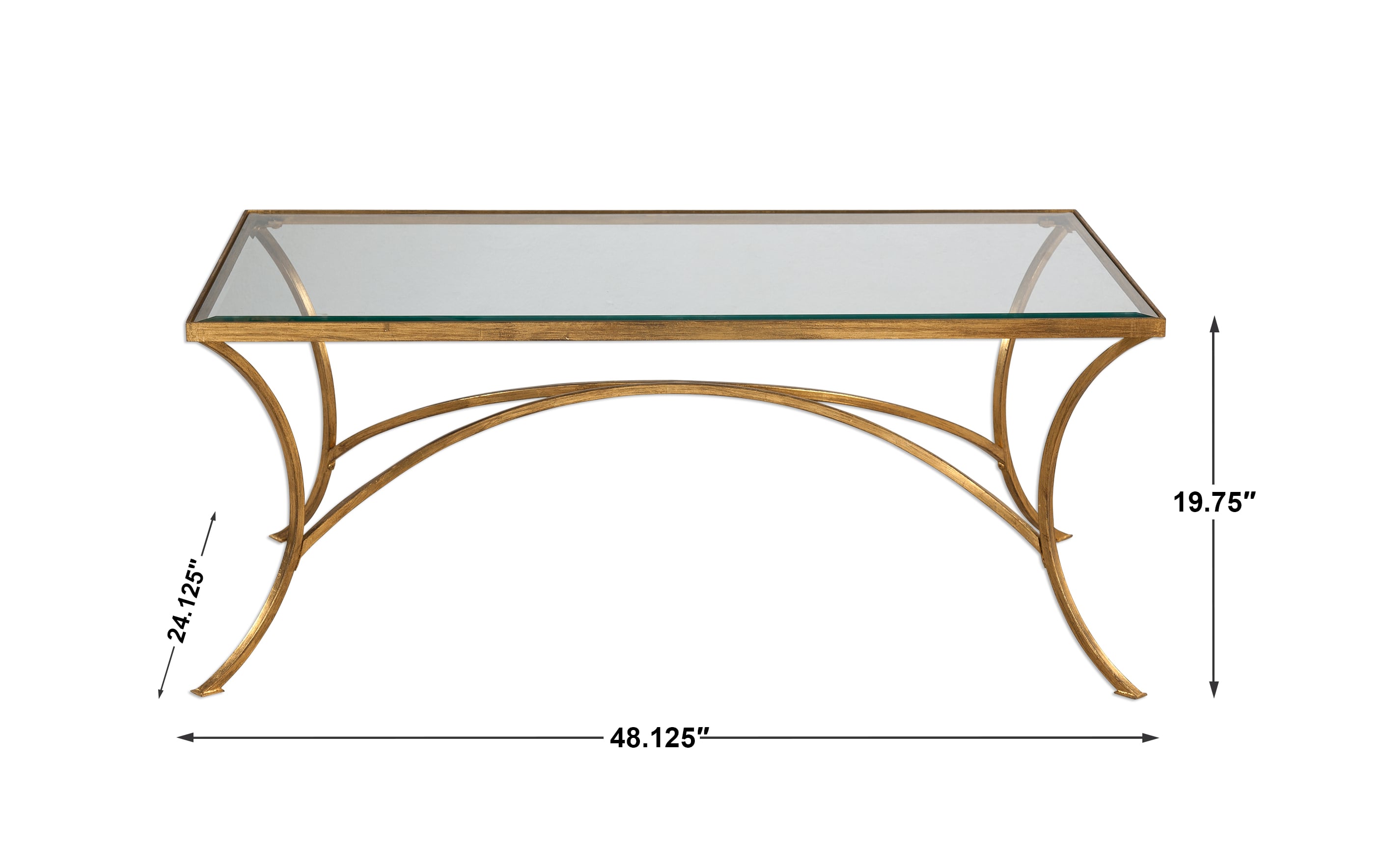 Uttermost Accent Furniture - Occasional Tables Alayna Gold Coffee Table