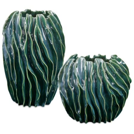 Veridian Ridge Indoor-Outdoor Vases