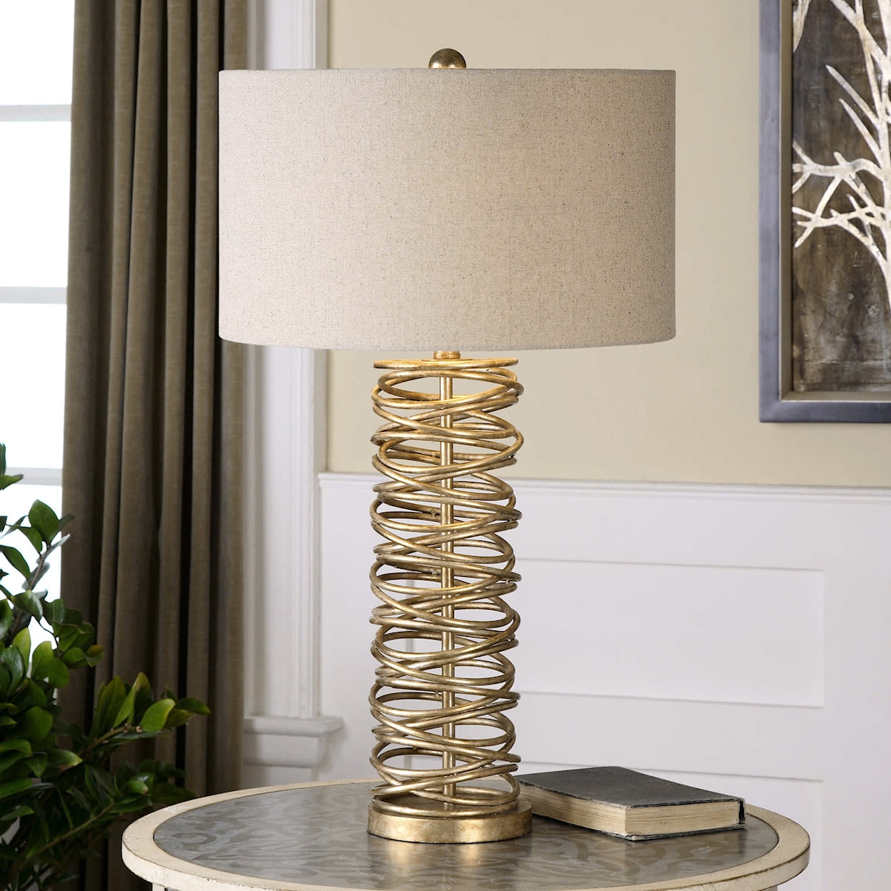 Uttermost Table Lamps Amarey Metal Ring Table Lamp