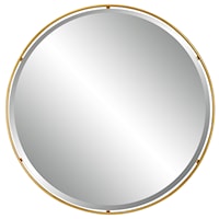 Canillo Gold Round Mirror