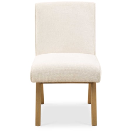 Blakely White Armless Dining Chair