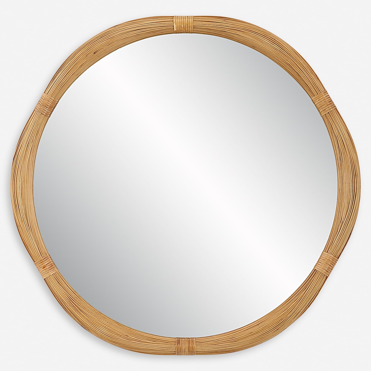 Uttermost Salina Salina Round Bamboo Mirror