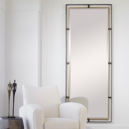 Carrizo Tall Bronze &amp; Gold Mirror