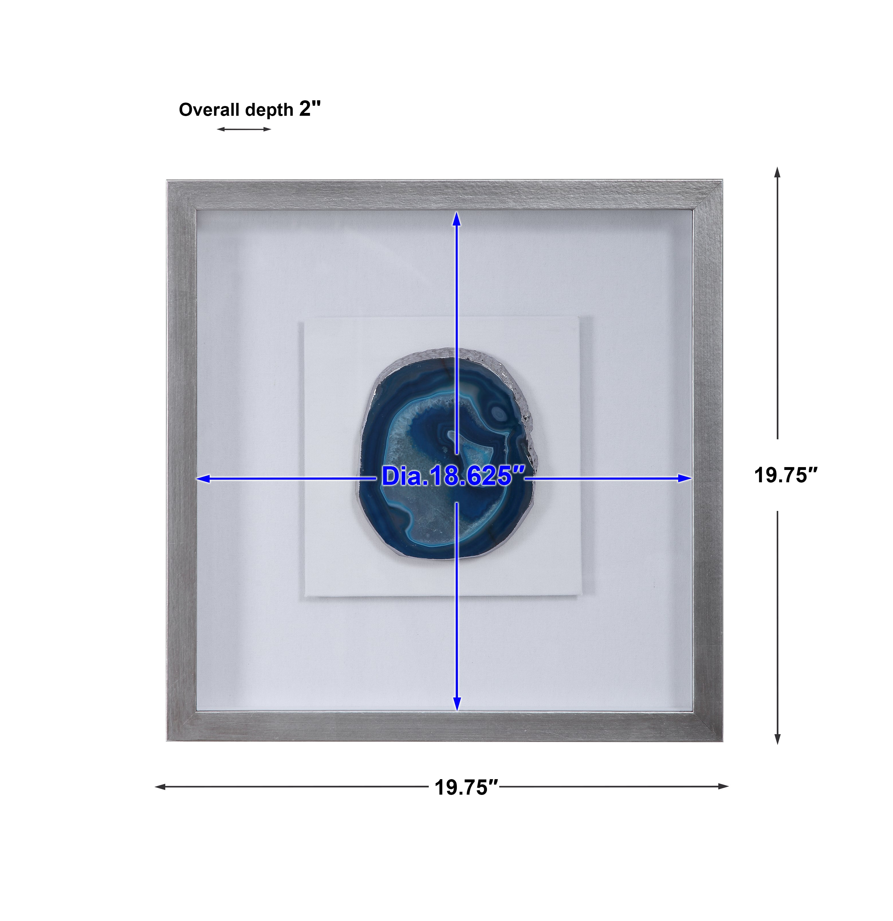 Uttermost Alternative Wall Decor Kalia Blue Stone Shadow Box