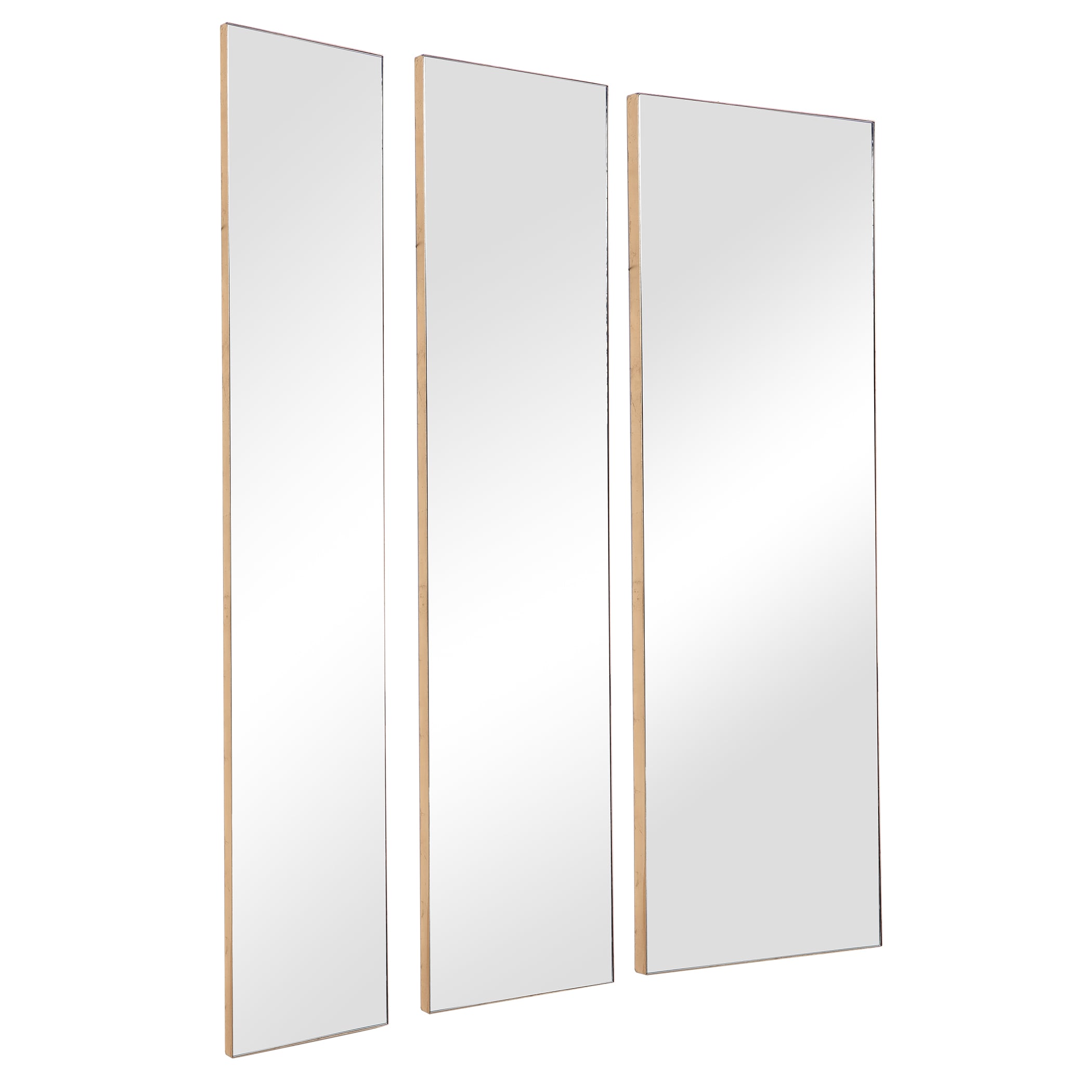 Uttermost Mirrors Rowling Gold Mirrors, S/3
