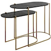 Uttermost Aztec Ash Veneer Nesting Tables, Set of 2