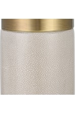 Uttermost Adelia Contemporary Adelia Ivory and Brass Table Lamp
