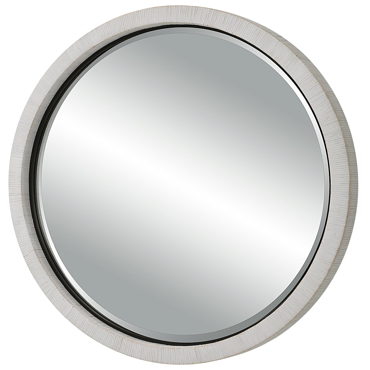 Uttermost Granada Granada Whitewash Round Mirror