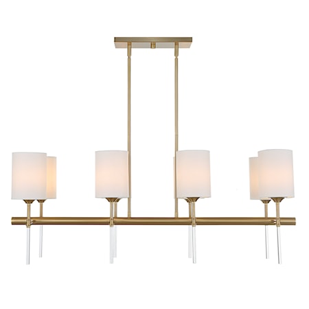 Awyr 8 Light Linear Chandelier