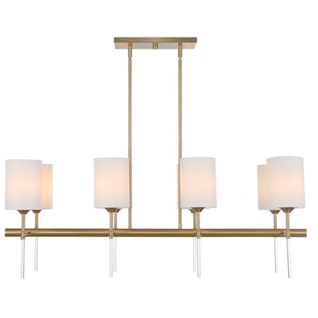 Awyr 8 Light Linear Chandelier