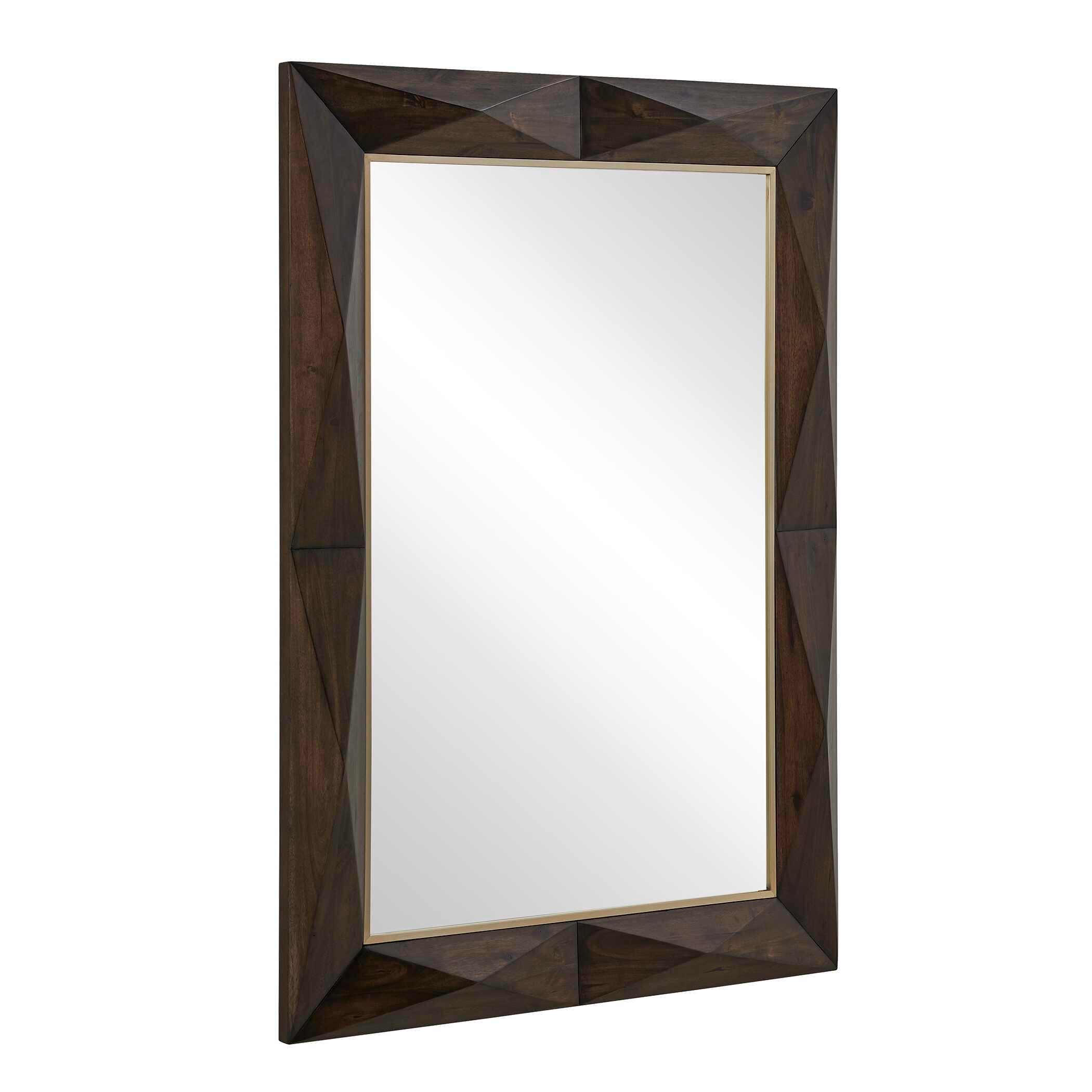 Uttermost Diamond In The Rough Diamond In The Rough Wood Mirror