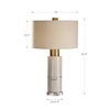 Uttermost Table Lamps Vaeshon Concrete Table Lamp