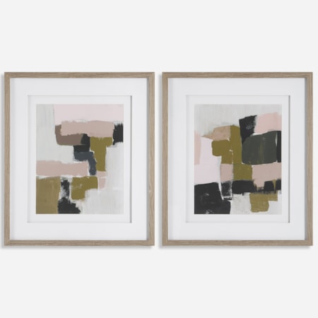 Color Block Framed Prints Set/2