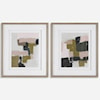 Uttermost Color Block Color Block Framed Prints Set/2