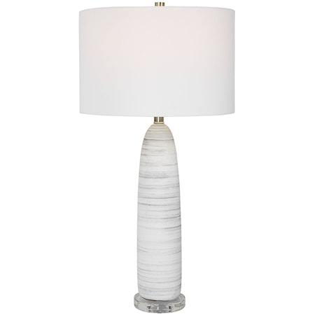 Levadia Matte White Table Lamp