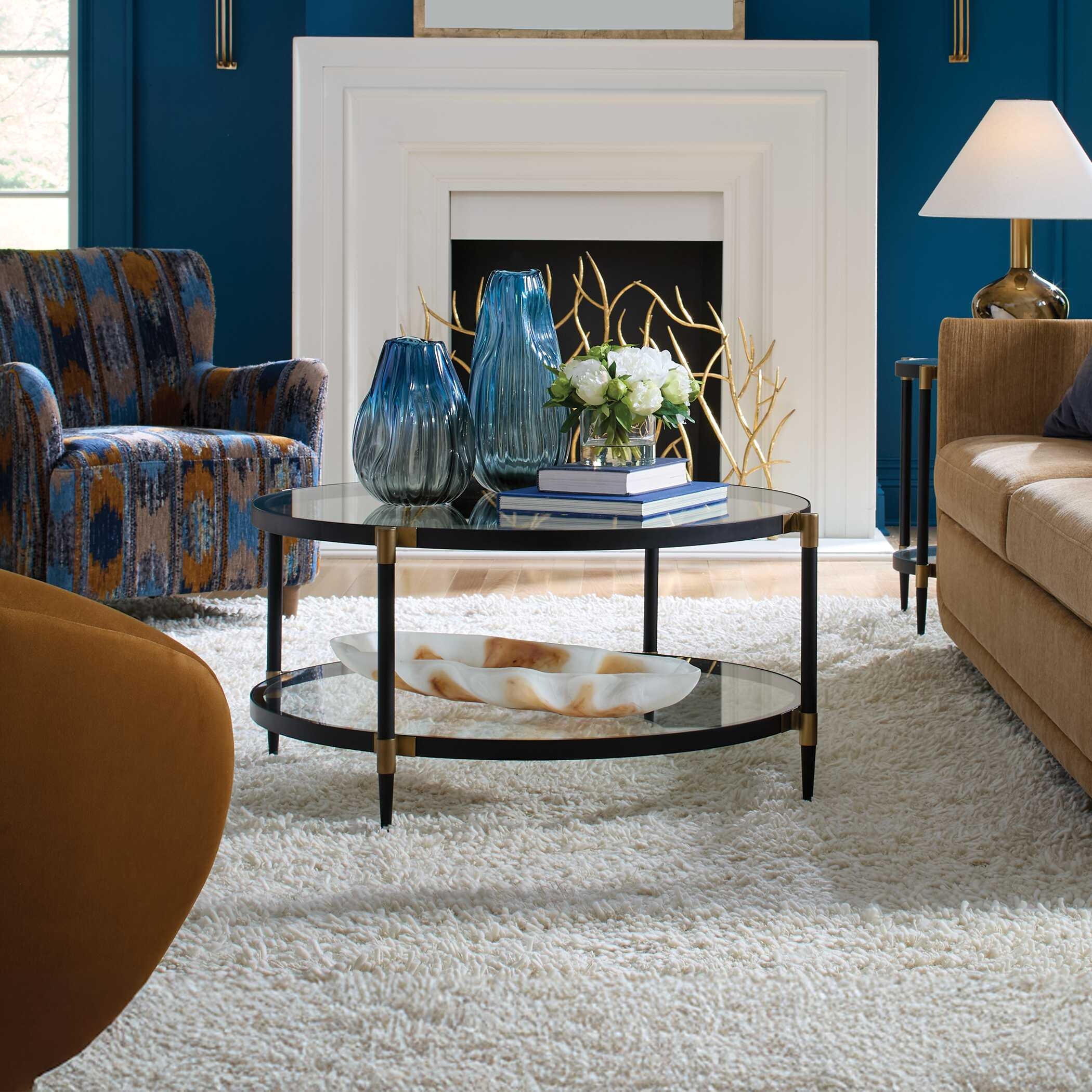 Chadid Round Glass Coffee Table