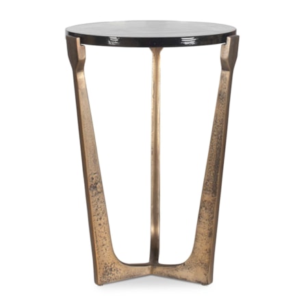 Bohdi Outdoor Brass Accent Table
