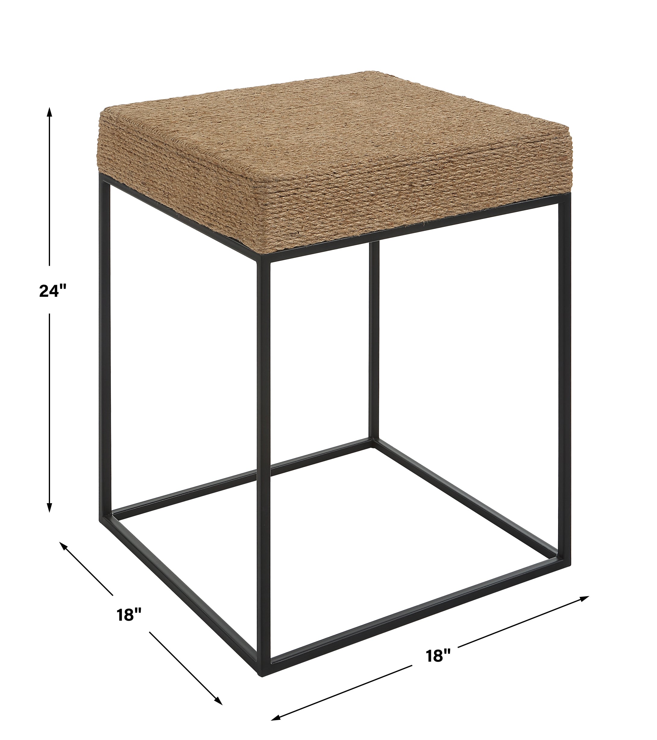 Uttermost Laramie Laramie Rustic Rope Accent Table