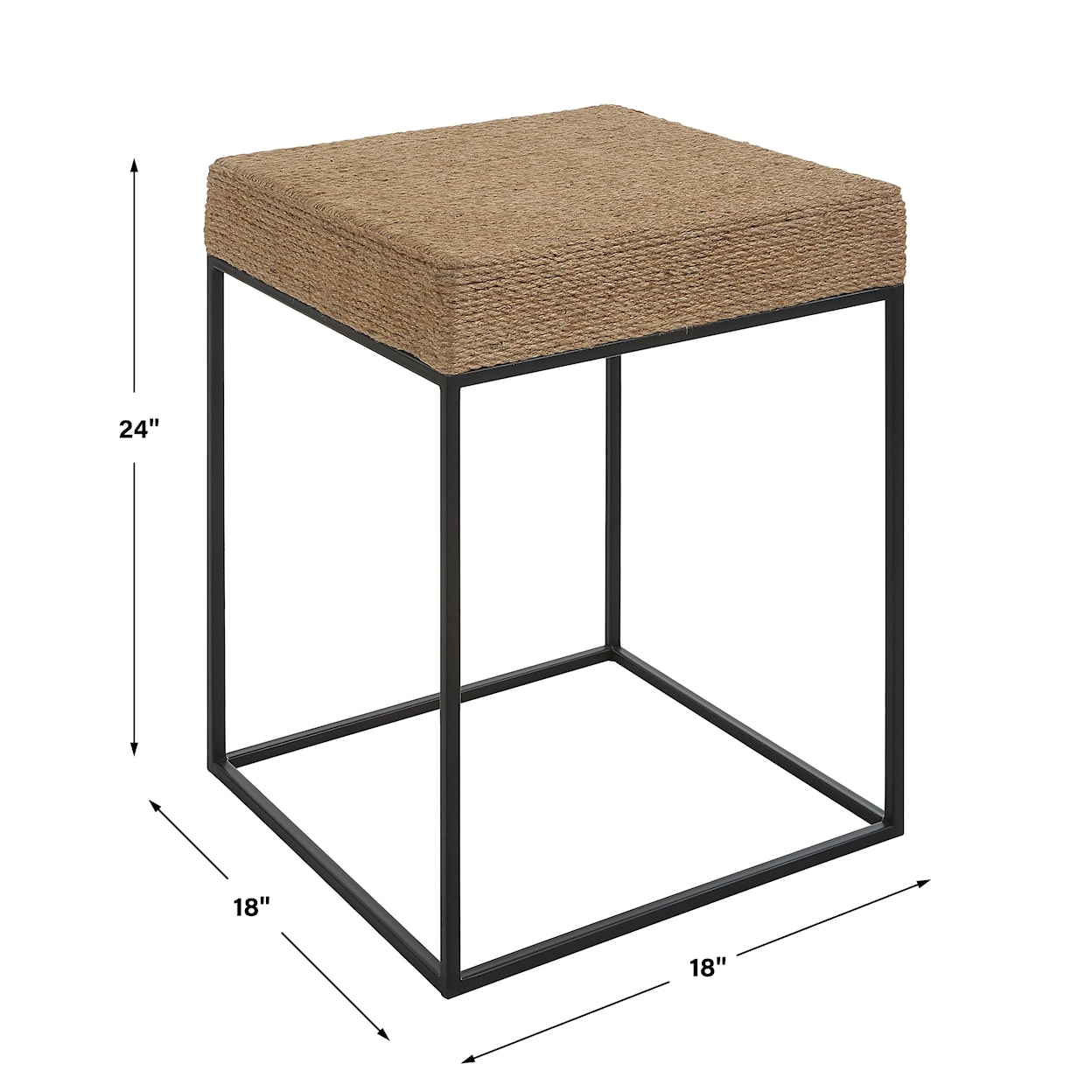 Uttermost Laramie Laramie Rustic Rope Accent Table