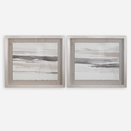 Neutral Landscape Framed Prints, Set/2