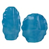 Uttermost Ruffled Feathers Ruffled Feathers Blue Vases S/2