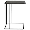 Uttermost Cavern Iron Accent Table with Stone Top