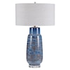 Uttermost Table Lamps Magellan Blue Table Lamp