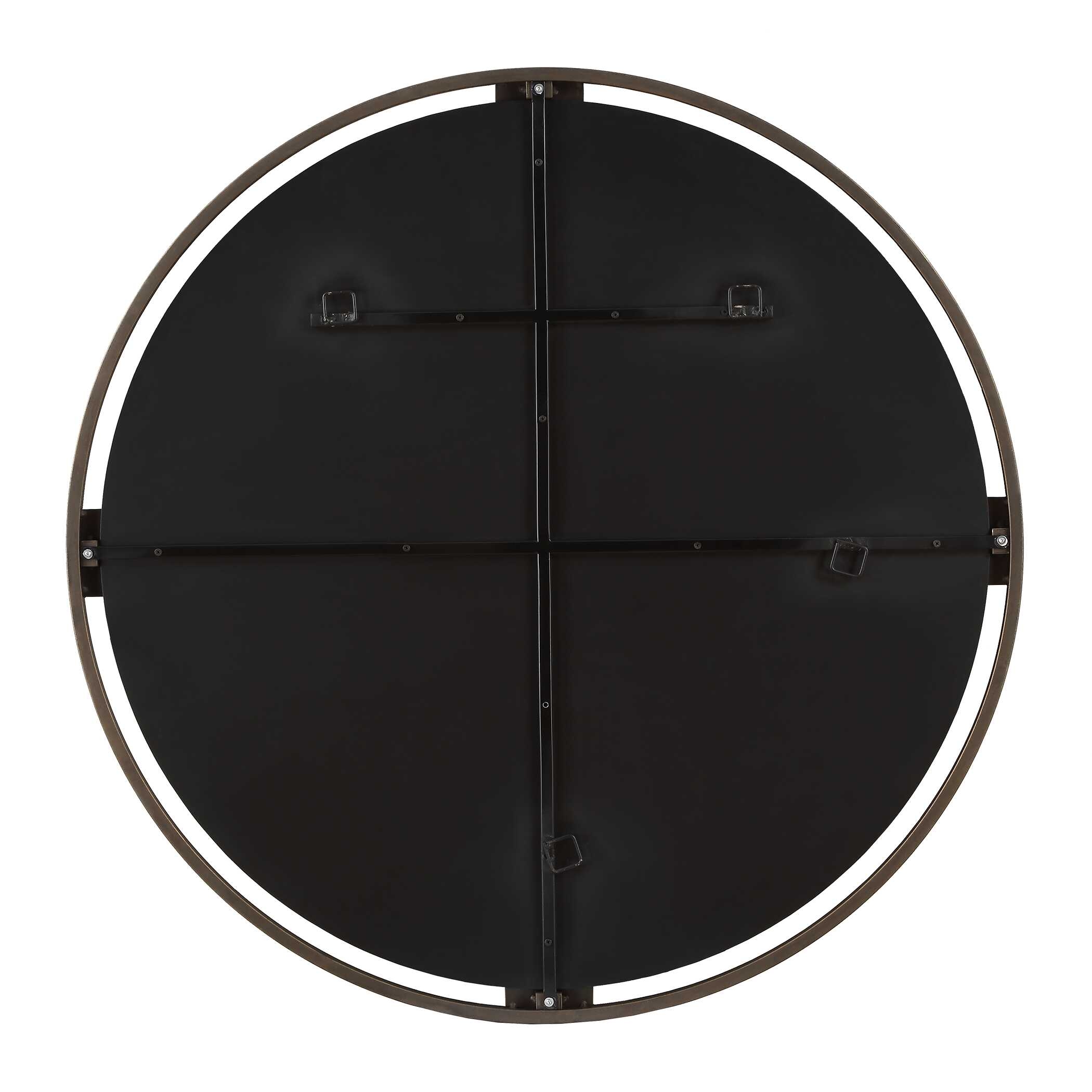 Uttermost Cornelia Cornelia Black Round Mirror