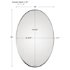 Uttermost Mirrors - Oval Pursley Brushed Nickel Oval Mirror