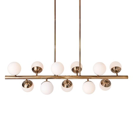 11-Light Linear Chandelier