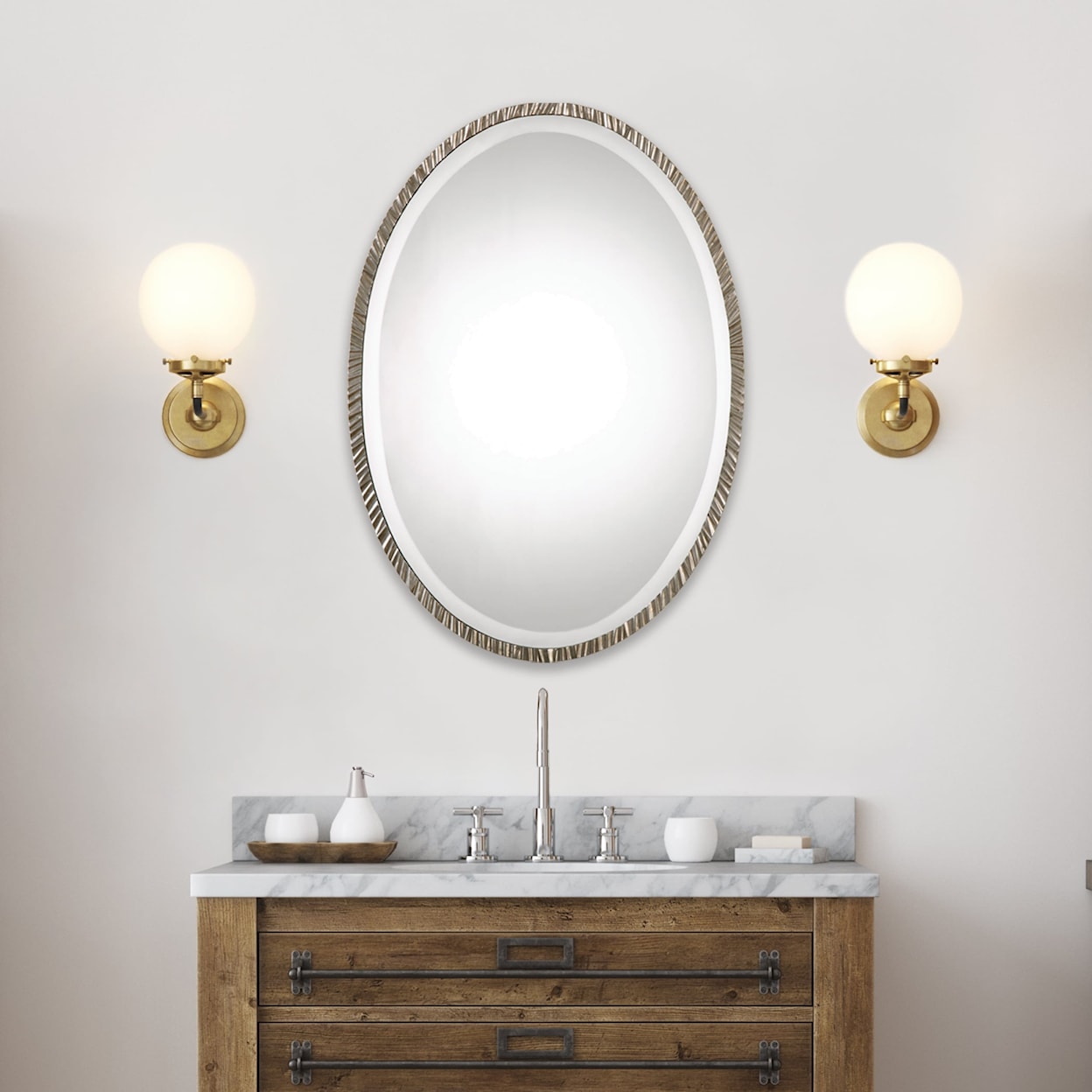 Uttermost Mirrors - Oval Annadel Oval Wall Mirror