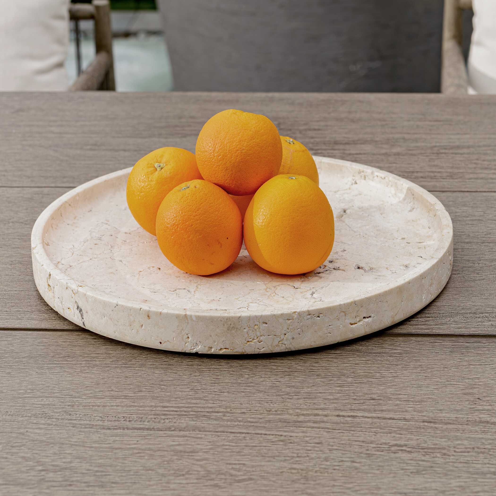 Uttermost Travessa Travessa Outdoor Round Stone Tray